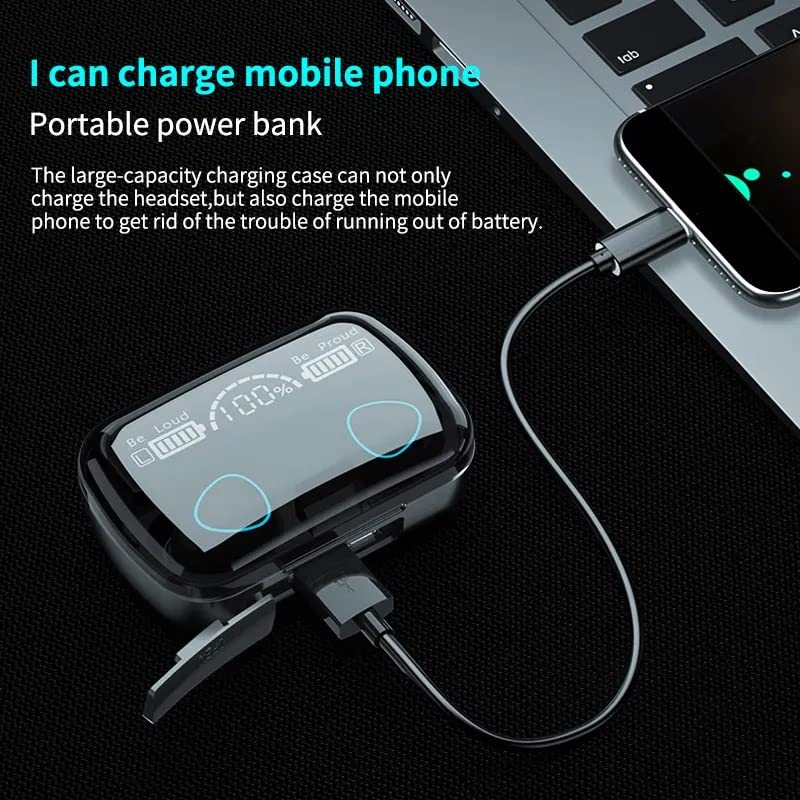 Bluetooth LED Display 5.1 Wireless Earphones